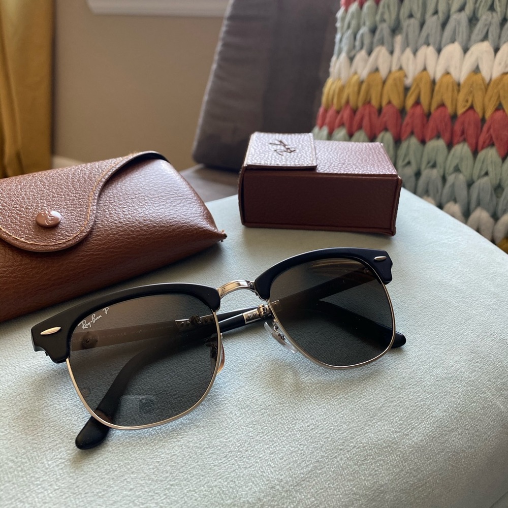 Ray Ban Clubmaster Black Folding Sunglasses! 👓